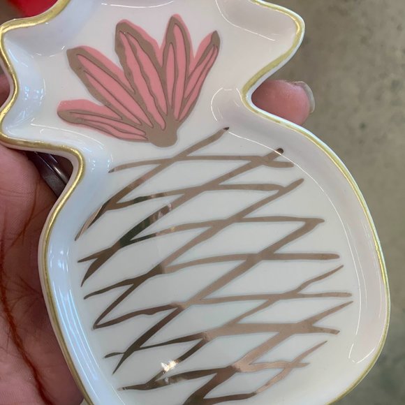 trinkets dish with gold accent jewelry tray gift - Picture 4 of 4